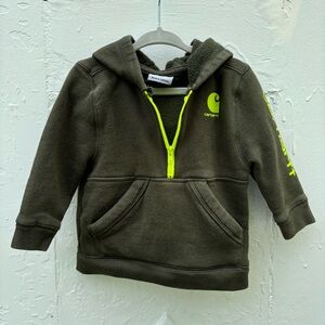 Carhartt Baby Green Zip Up Hoodie